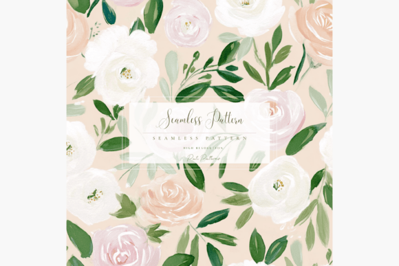Download Seamless Floral Peony Pattern PNG with Background - Peony Collection