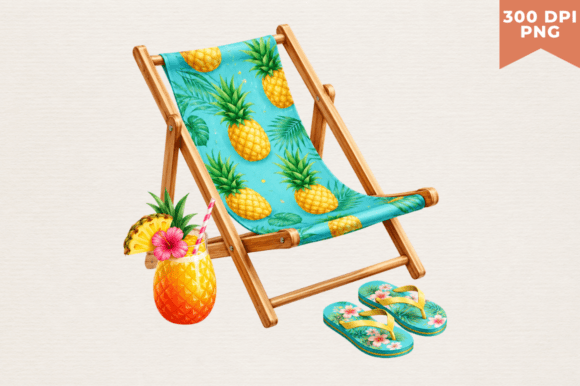 Download Vintage Beach Chair Clipart PNG,Beach - Beach chair Collection