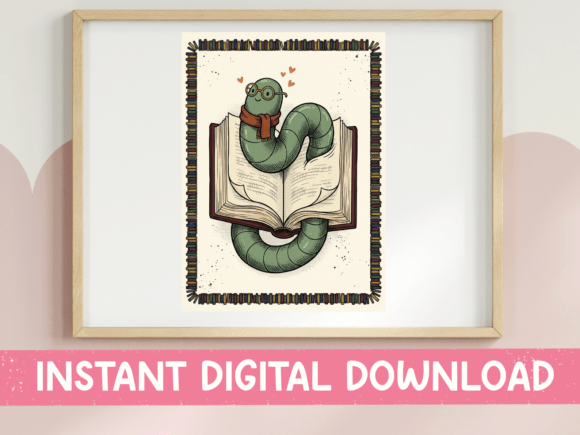 Download Bookworm Reading Cozy Illustration - Cozy illustration Collection
