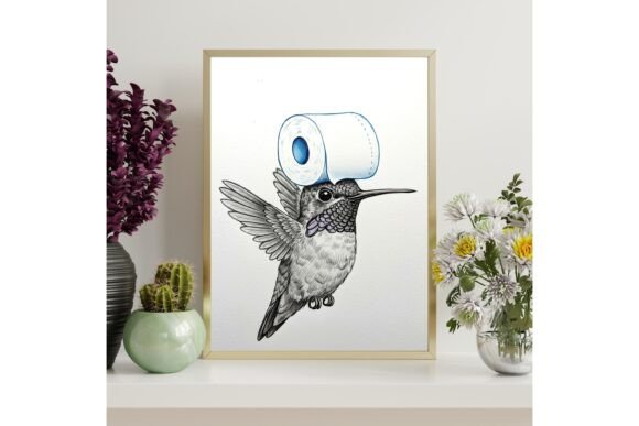 Download Playful Hummingbird Printable Wall Art - Wall art Collection