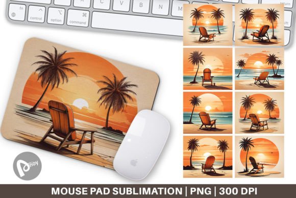 Download Mouse Pad Sunset Beach Chair - Premium Resources
