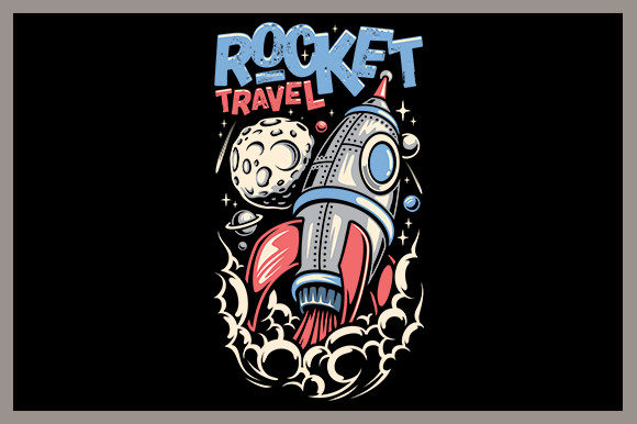 Download Rocket Travel Illustration - Premium Resources